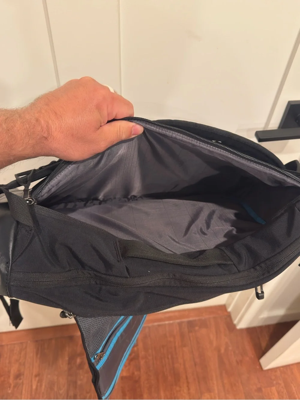 Thule Black Roll-Top Backpack